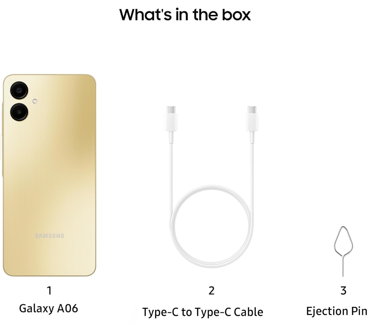 Samsung Galaxy A06 A065F Dual SIM 64GB 4GB (Gold) - Image 4