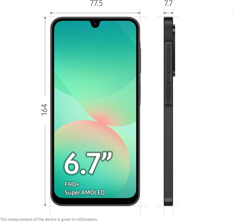 Samsung Galaxy A26 A266B-DS 5G 128GB 6GB (Black) - Image 2