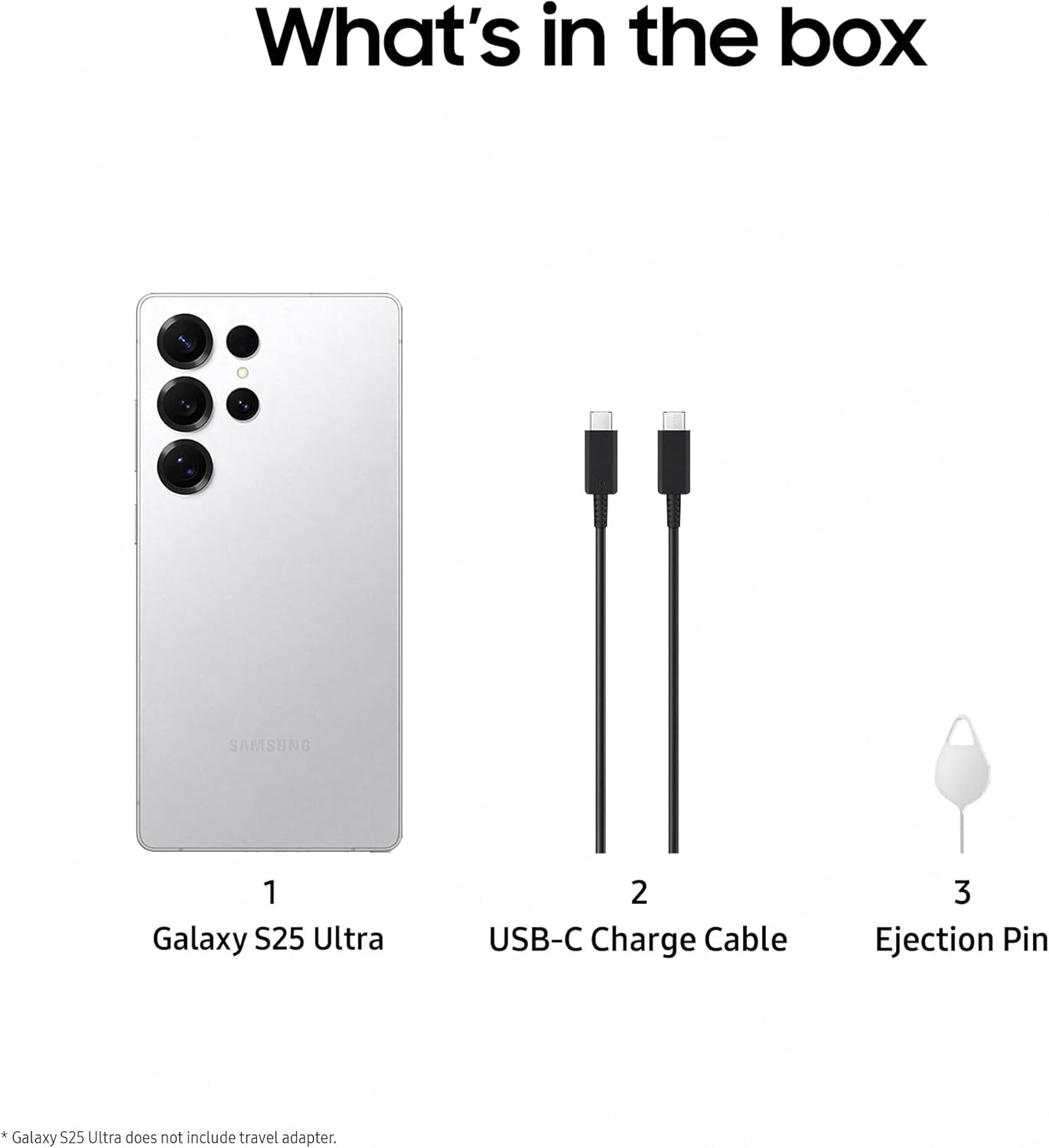 Samsung Galaxy S25 Ultra 5G S938B Dual SIM (eSIM) 512GB 12GB (Titanium White Silver) - Image 4