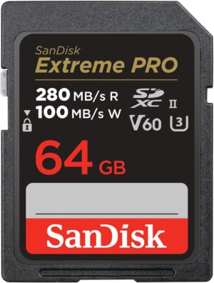 Sandisk Extreme Pro 64GB SDXC UHS-II Card