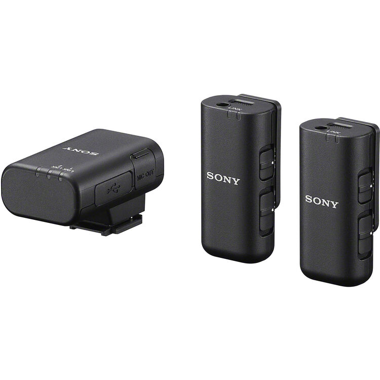 Sony ECM-W3 2-Person Wireless Microphone System with Multi Interface Shoe (2 Transmitters) - Image 2