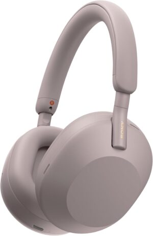 Sony WH-1000XM5 Noise-Canceling Wireless Over-Ear Headphones (Smoky Pink)