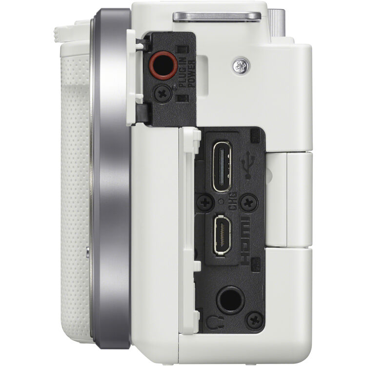 Sony ZV-E10 Mirrorless Camera with 16-50mm f/3.5-5.6 II Lens (White) - Image 2