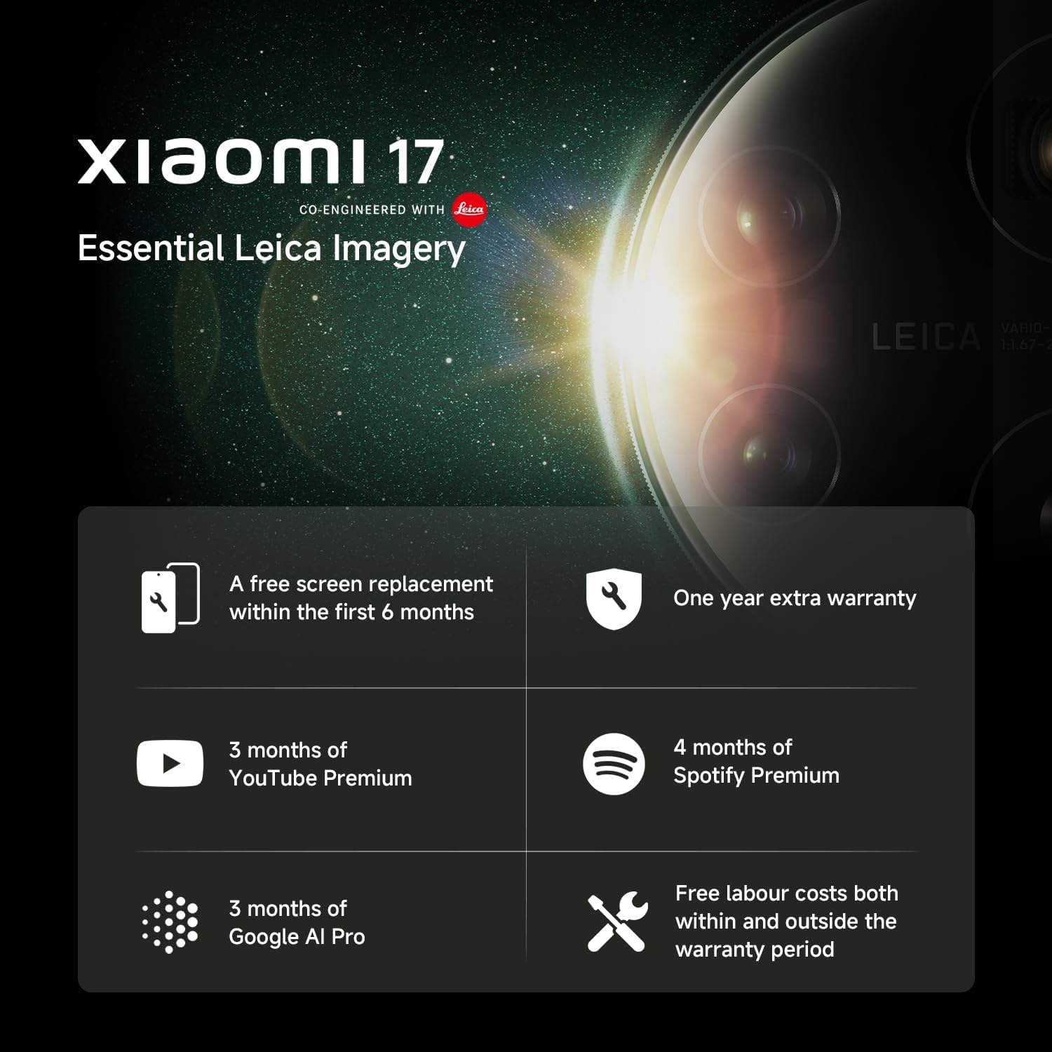 Xiaomi 17 5G (Global Version) 512GB 12GB (Black) - Image 2