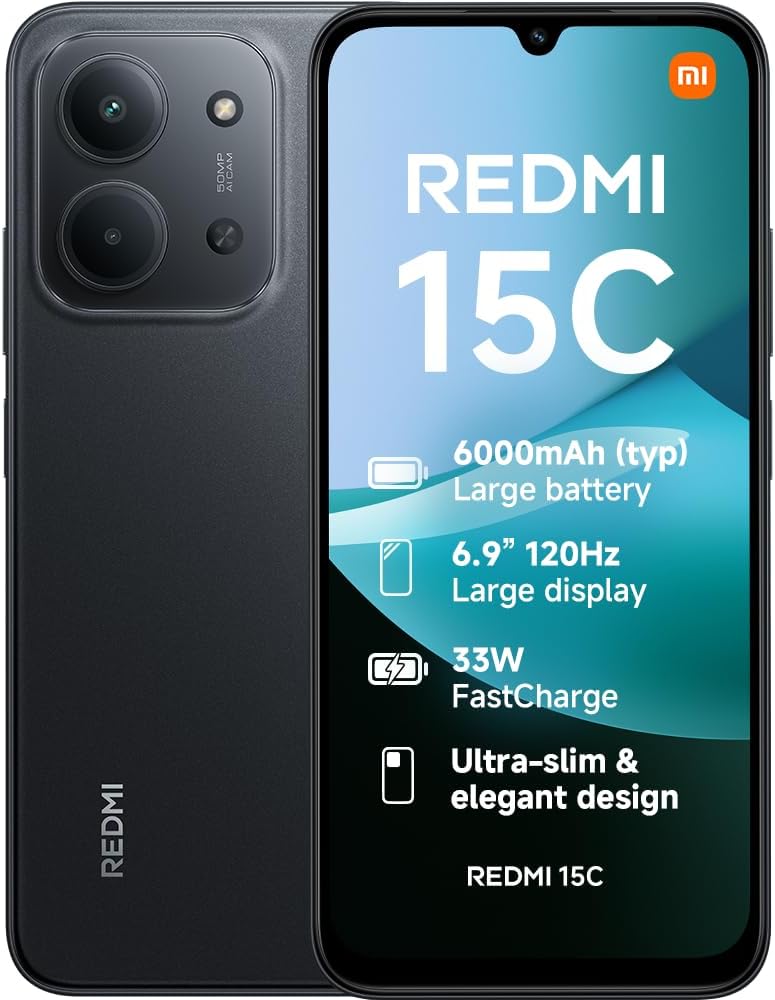 Xiaomi Redmi 15C (Global Version) 4G 256GB 8GB (Midnight Black)