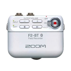 Zoom F2-BT Ultracompact Bluetooth-Enabled Portable Field Recorder (White)