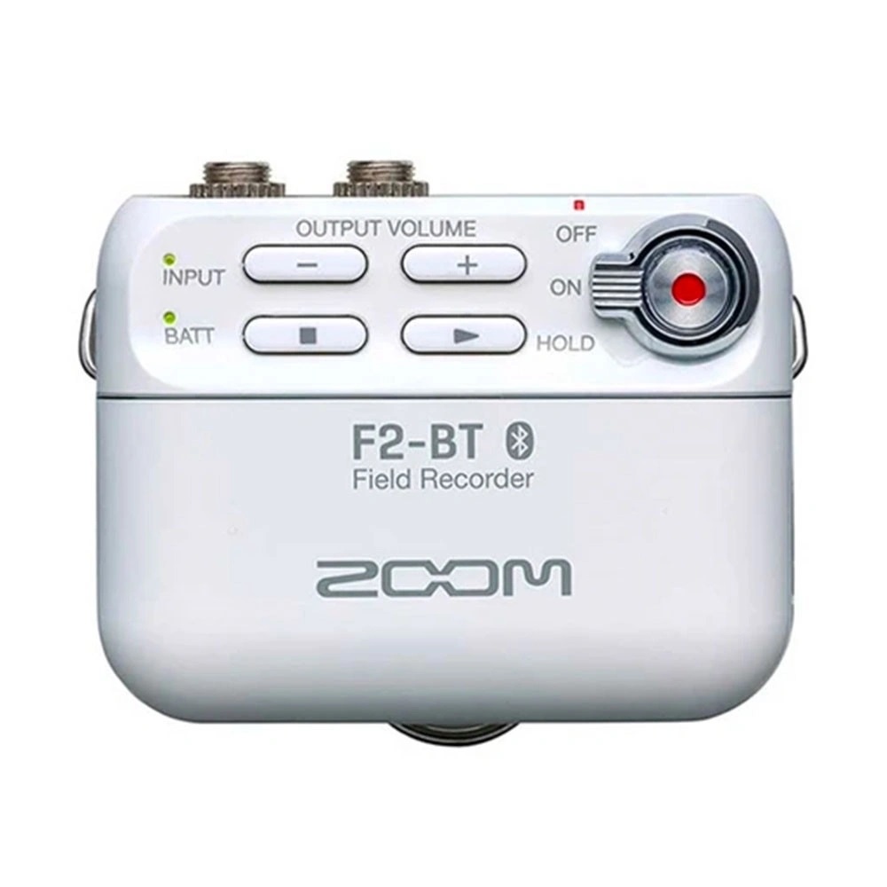 Zoom F2-BT Ultracompact Bluetooth-Enabled Portable Field Recorder (White)
