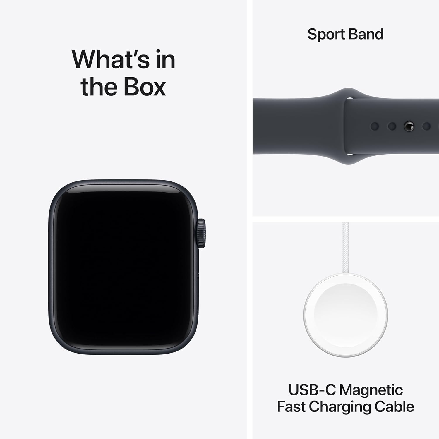 Apple Watch SE 3 44mm GPS+Cellular (MEPJ4, Midnight Aluminium Midnight Sport Band - M/L) - Image 4