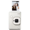 FUJIFILM instax mini LiPlay Hybrid Instant Camera (Stone White)