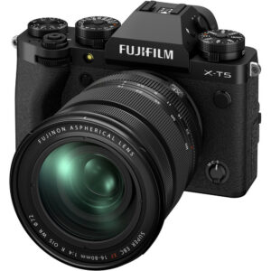 FUJIFILM X-T5 Mirrorless Camera with 16-80mm Lens (Black)