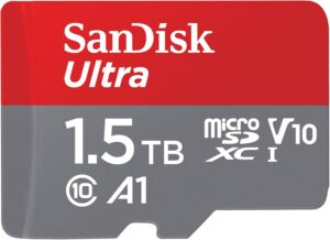 Sandisk 1.5TB Ultra Go UHS-I microSDXC card