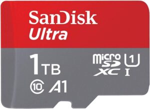 SanDisk 1TB Ultra UHS-I microSDHC Memory Card (No Adapter)