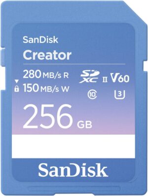 SanDisk 256GB Creator Series UHS-II SDXC Memory Card