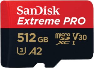 Sandisk 512GB Extreme Pro UHS-I SD Card