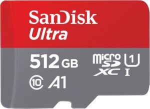 Sandisk 512GB Ultra Go UHS-I microSDXC card