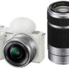 Sony ZV-E10 Mirrorless Camera with 16-50mm and 55-210mm Lens (White)