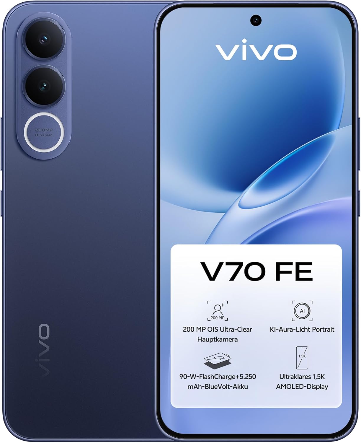 Vivo V70 FE (Global Version) (V2550) 256GB 12GB (Blue)