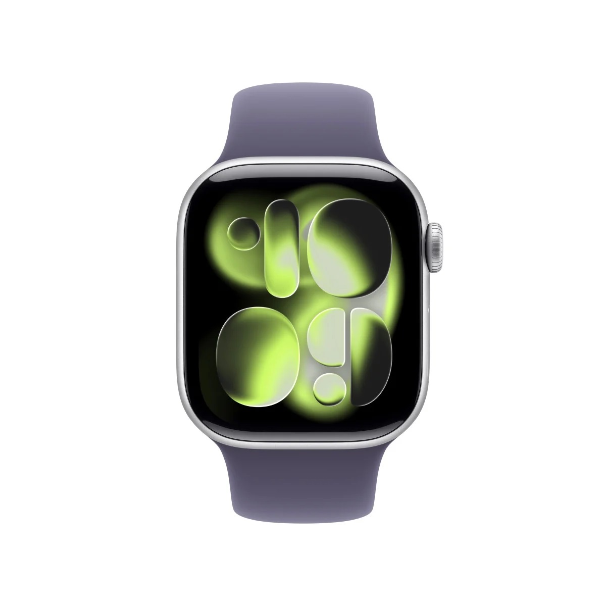 Apple Watch Series 11 42mm (GPS) (MEU74, Silver Aluminium Purple Fog Sport Band - M/L)