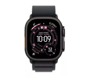 Apple Watch Ultra 3 49mm (GPS+Cellular) (MF0Q4, Black Titanium Case with Black Alpine Loop - S)