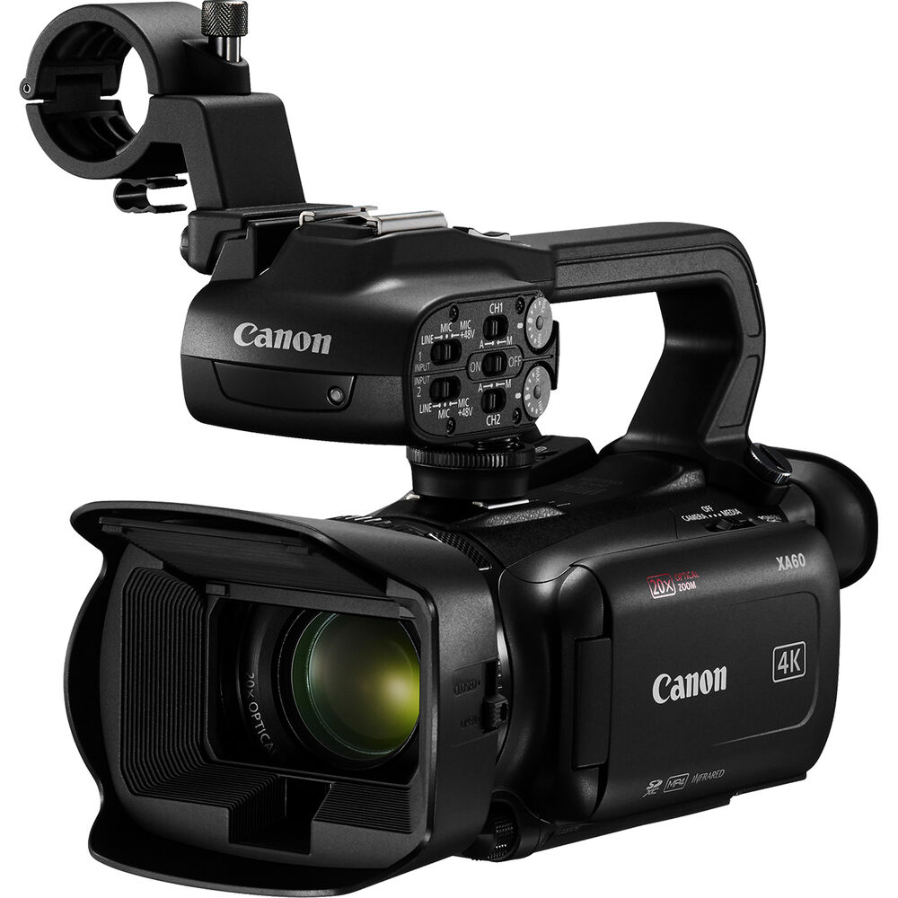 Canon XA60 Professional UHD 4K Camcorder (With Hand Grip)
