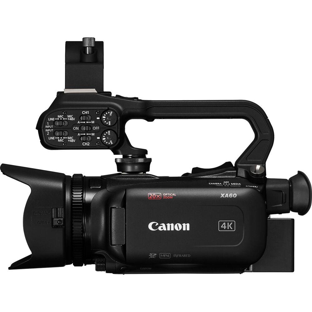 Canon XA60 Professional UHD 4K Camcorder (With Hand Grip) - Image 3