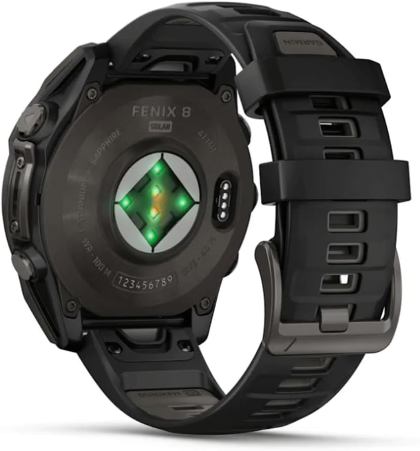 Garmin Fenix 8 AMOLED 47mm (Sapphire, Solar Carbon Gray DLC Titanium with Black Band) - Image 4