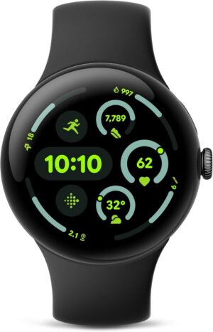 Google Pixel Watch 3 45mm LTE (Matte Black + Obsidian Band)