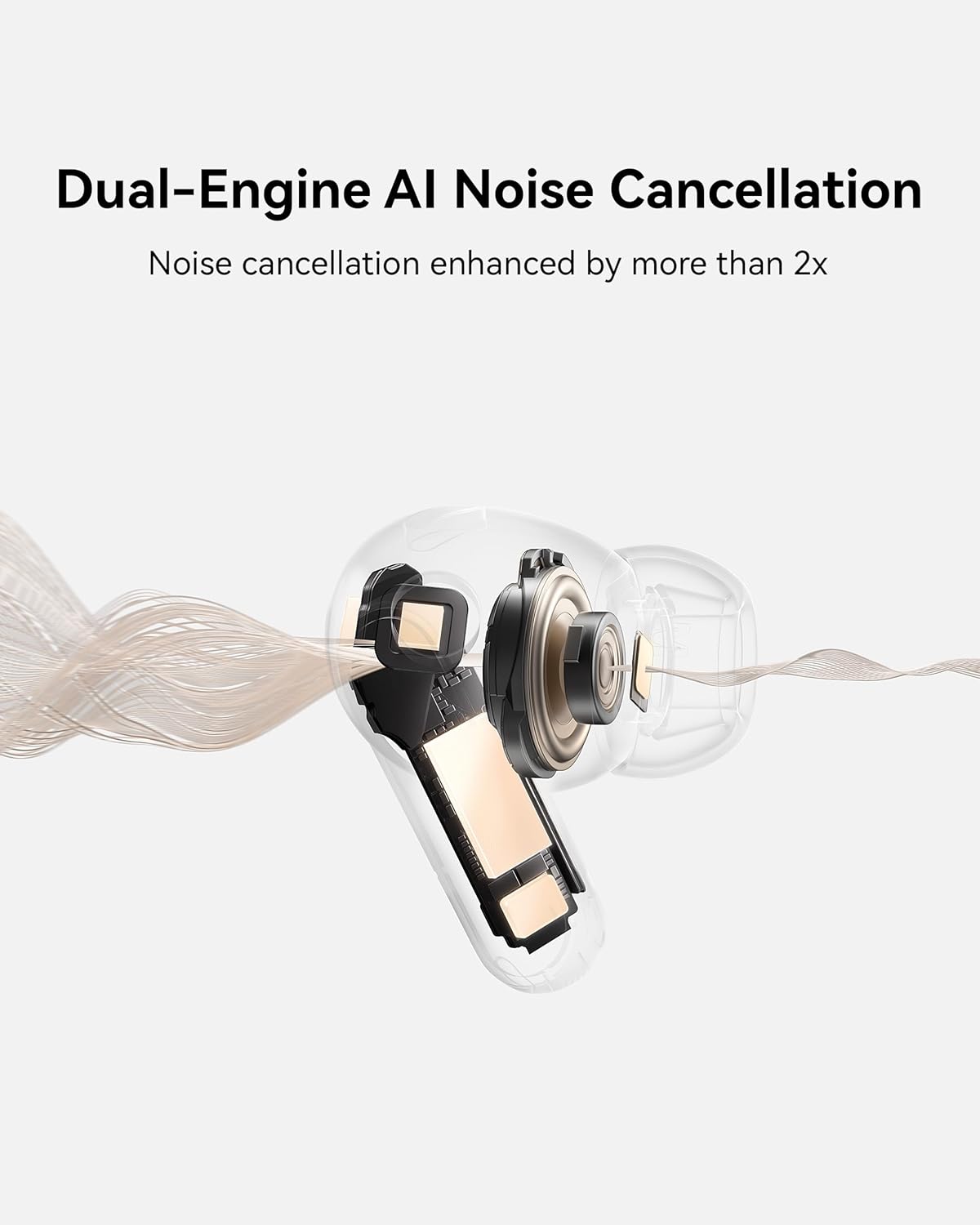 Huawei FreeBuds Pro 5 (T0023) Wireless Bluetooth Earphone (White) - Image 3