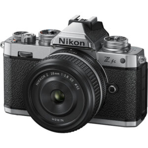 Nikon Z fc Mirrorless Digital Camera Silver with 28mm f/2.8 SE Lens