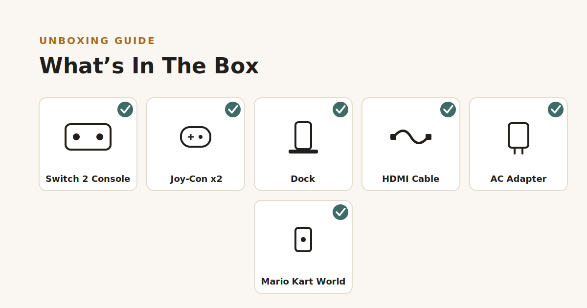 Nintendo Switch 2 + Mario Kart World Bundle: What’s in the Box, and How to Set It Up