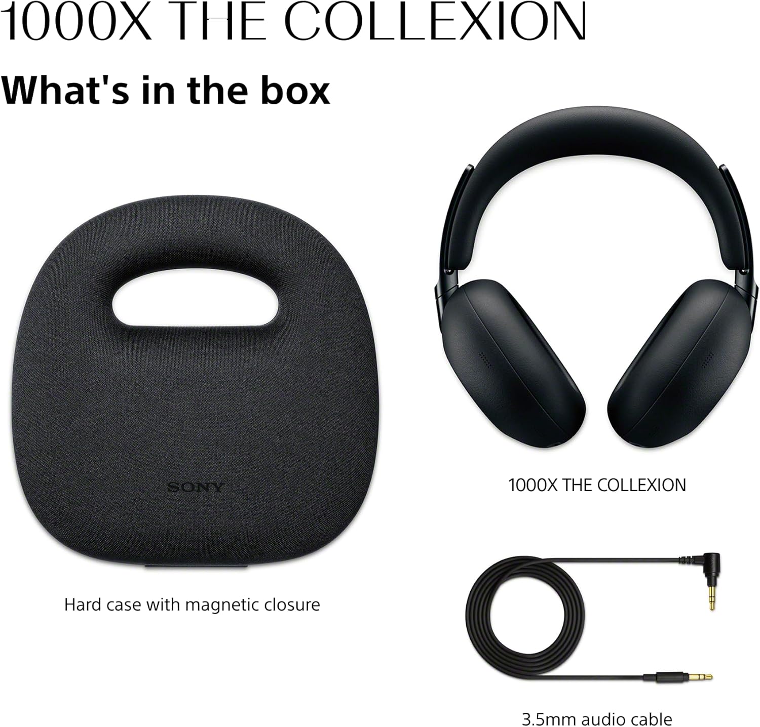 Sony WH-1000XX (1000X The Collexion) Wireless Noise Cancelling Over-Ear Headphone (Black) - Image 4