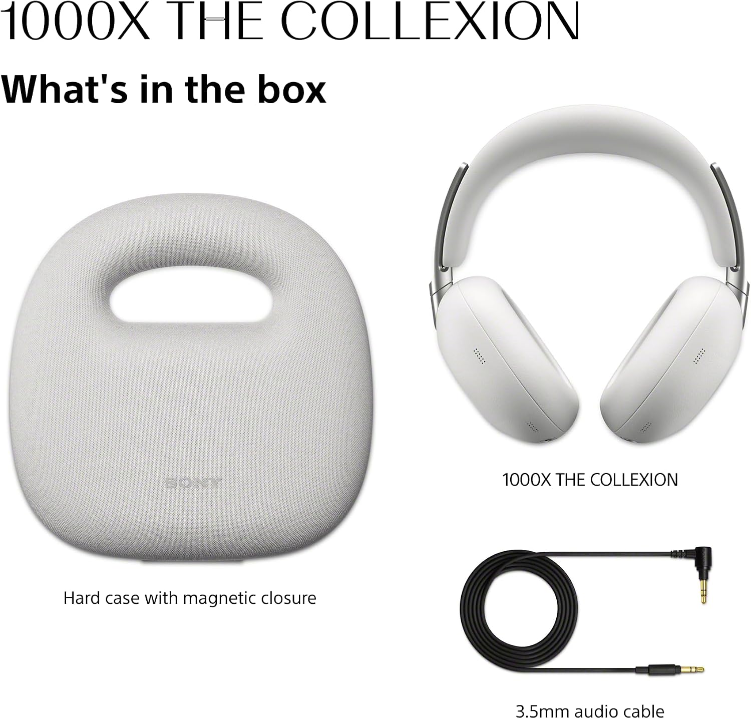 Sony WH-1000XX (1000X The Collexion) Wireless Noise Cancelling Over-Ear Headphones (Platinum Silver) - Image 4