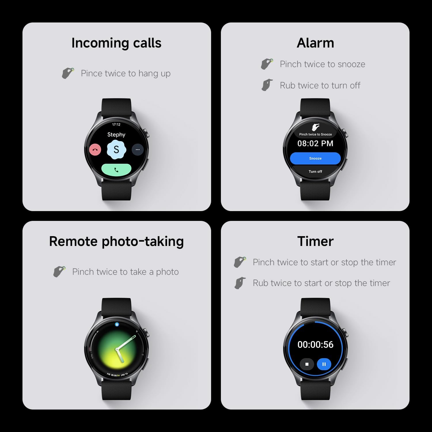 Xiaomi Watch 5 (Black, BHR07WRGL) - Image 3