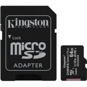 Kingston Canvas Select Plus microSDXC Memory Card (64GB, SDCS2/64GB)