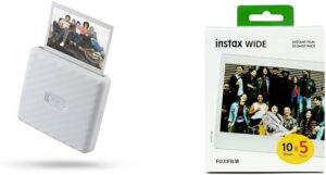 Fujifilm Instax Link Wide Smartphone Printer (Ash White)