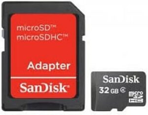 SanDisk microSDHC Class 4 Memory Card without Adapter - 32GB (SDSDQM-032G-B35)