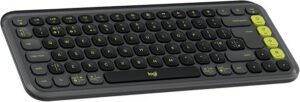 Logitech Pop Keys Wireless Keyboard (Graphite, 920-013087)