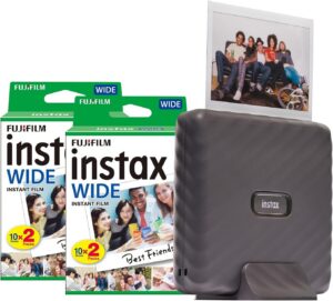 Fujifilm Instax Link Wide Smartphone Printer (Mocha Gray)