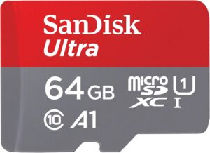 SanDisk Ultra microSDXC A1, UHS-I Class 10, 140MB/s, 64GB (SDSQUAB-064G-GN6MN)