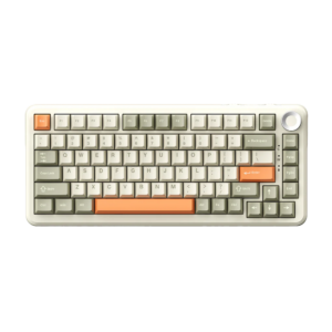 Ajazz AK820 MAX Plus Mechanical Keyboard (Grey-Cream-Orange)