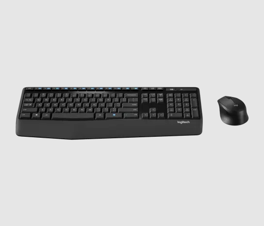 Logitech MK345 Comfort Wireless Keyboard and Mouse Combo (Black)