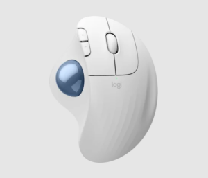 Logitech Ergo M575S Wireless Trackball Mouse (White, 910-007032)