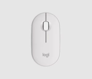Logitech M350S Pebble 2 Mouse (White, 910-006986)