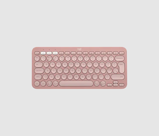 Logitech Pebble Keys 2 K380s Bluetooth Keyboard (Tonal Rose)