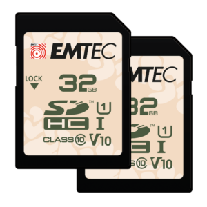 EMTEC V10 Outdoor SDHC UHS-I U1 Memory Card - Duo Pack (2 x 32GB, ECMSD32GHCU1ORP2)