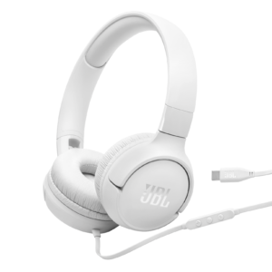 JBL Tune 520C USB-C (White) - Hi-Res Wired On-Ear Headphones