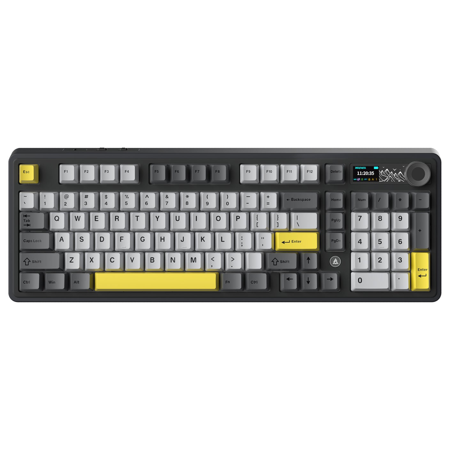 Ajazz AK980 V2 Maillard Switch Mechanical Keyboard (Black/Grey/Yellow)