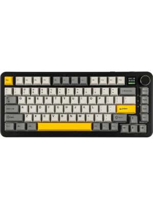 Ajazz AK820 MAX Plus Murad Magnetic Switch Mechanical Keyboard (Black/Gray/Yellow)