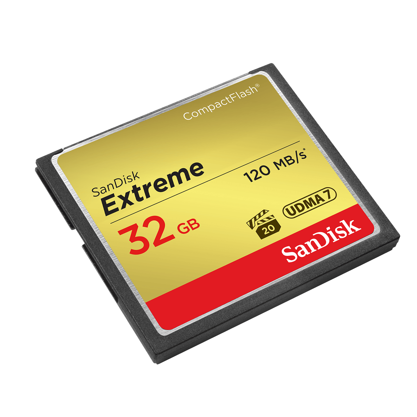 SanDisk Extreme CompactFlash Memory Card (Read 120MB/s, Write 85MB/s, 32GB) (SDCFXSB-032G-G46)