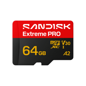 Sandisk Extreme Pro microSD UHS-I Card (64GB, SDSQXCU-064G-GS6MA)
